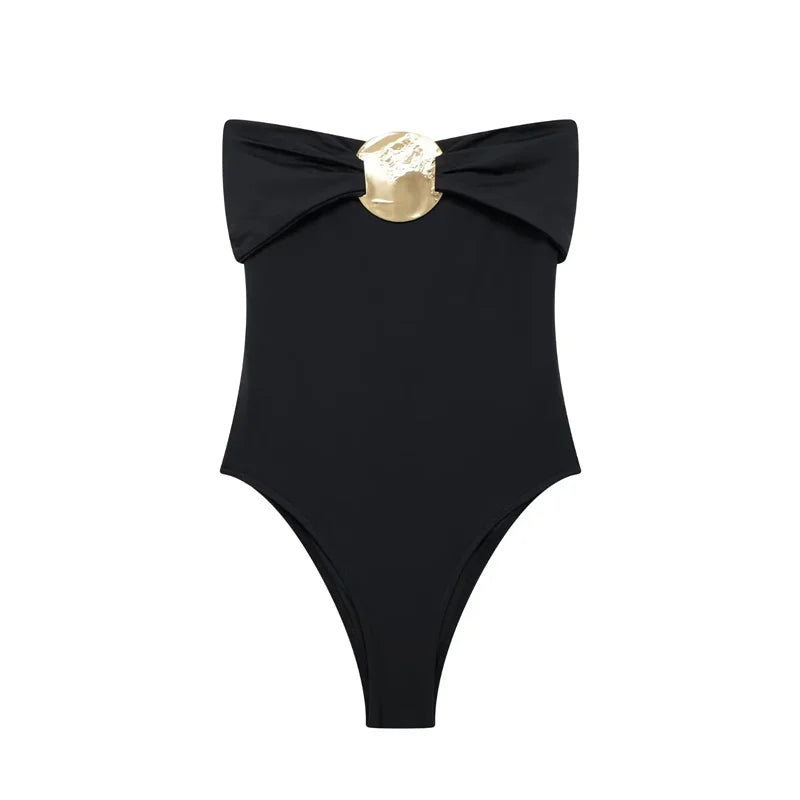 Gold Spacer Tube Top