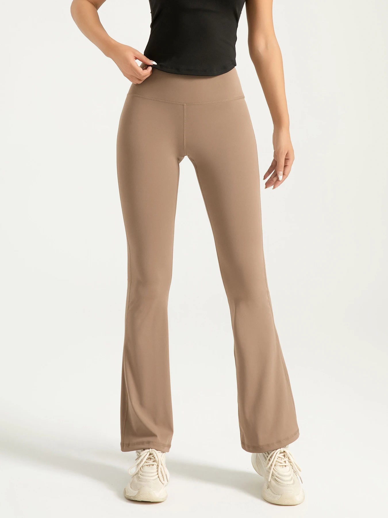 High Waisted Flared Leggings