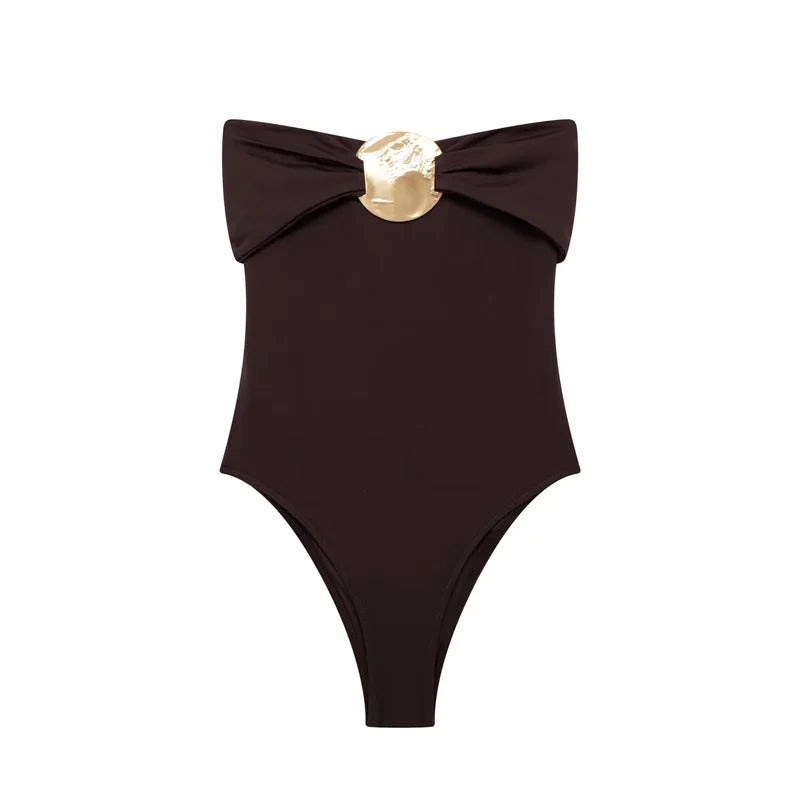 Gold Spacer Tube Top