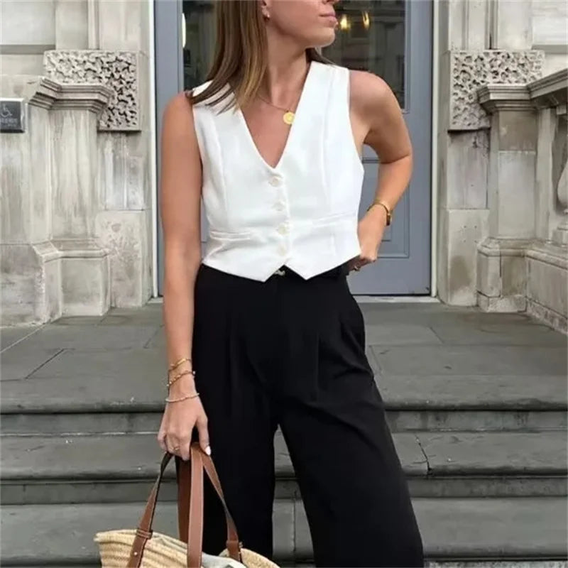 Cropped Vest Top