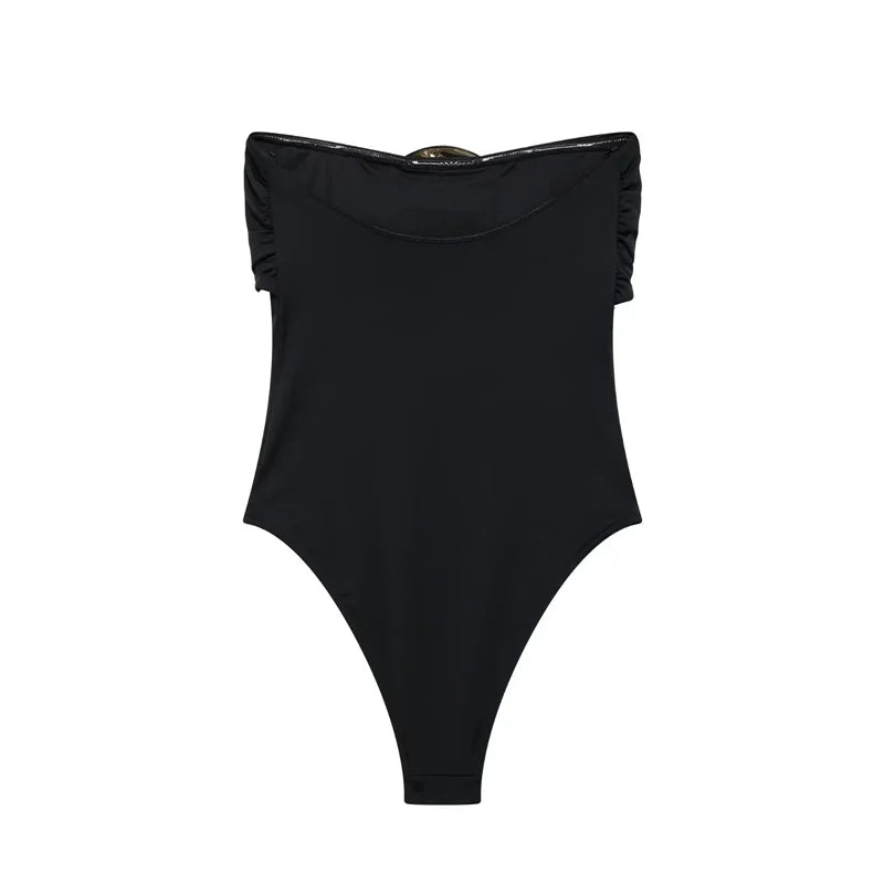 Gold Spacer Tube Top