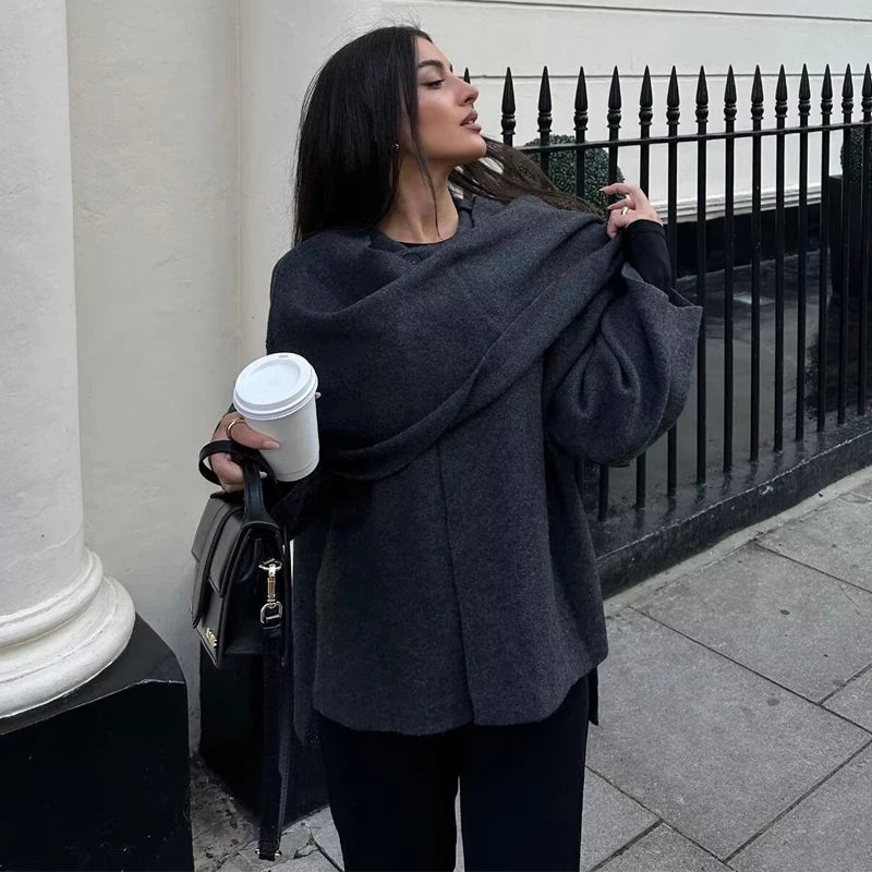 Long Scarf Coat