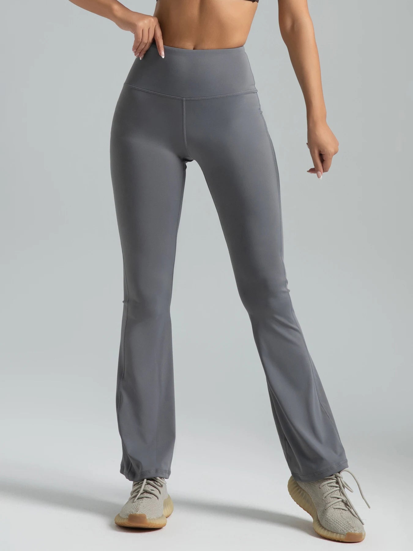 High Waisted Flared Leggings
