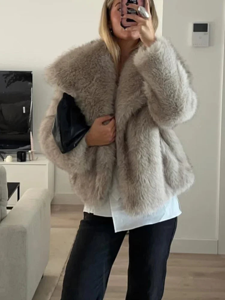 Plush Fur Coat