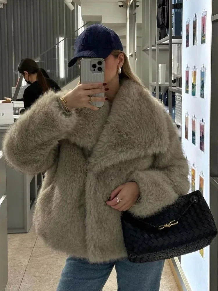 Plush Fur Coat