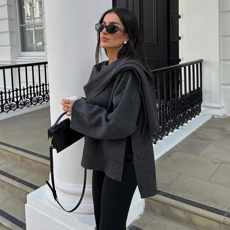 Long Scarf Coat